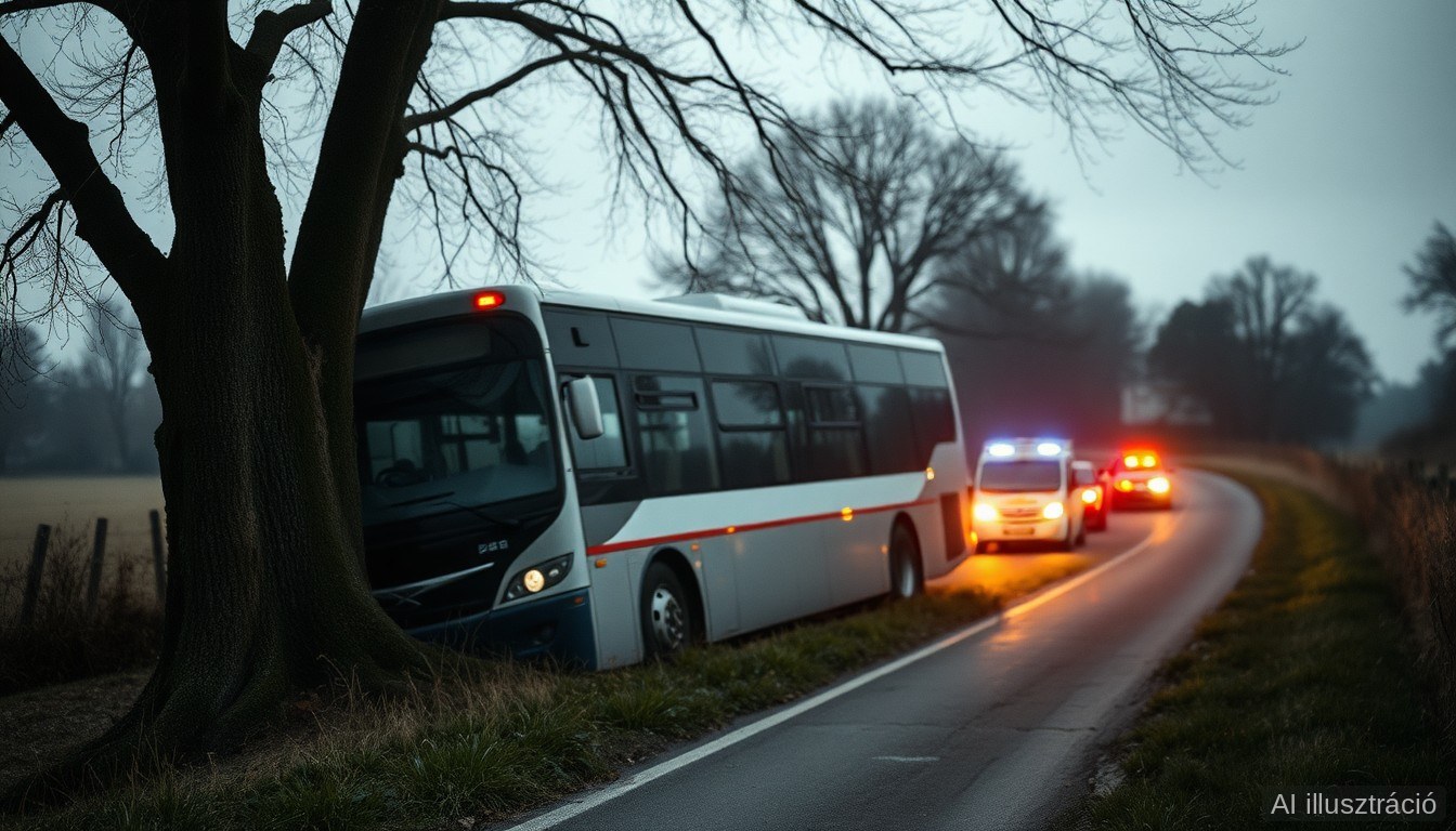 Fának csapódott a pécsi aerobikosokat szállító busz – a sofőr meghalt