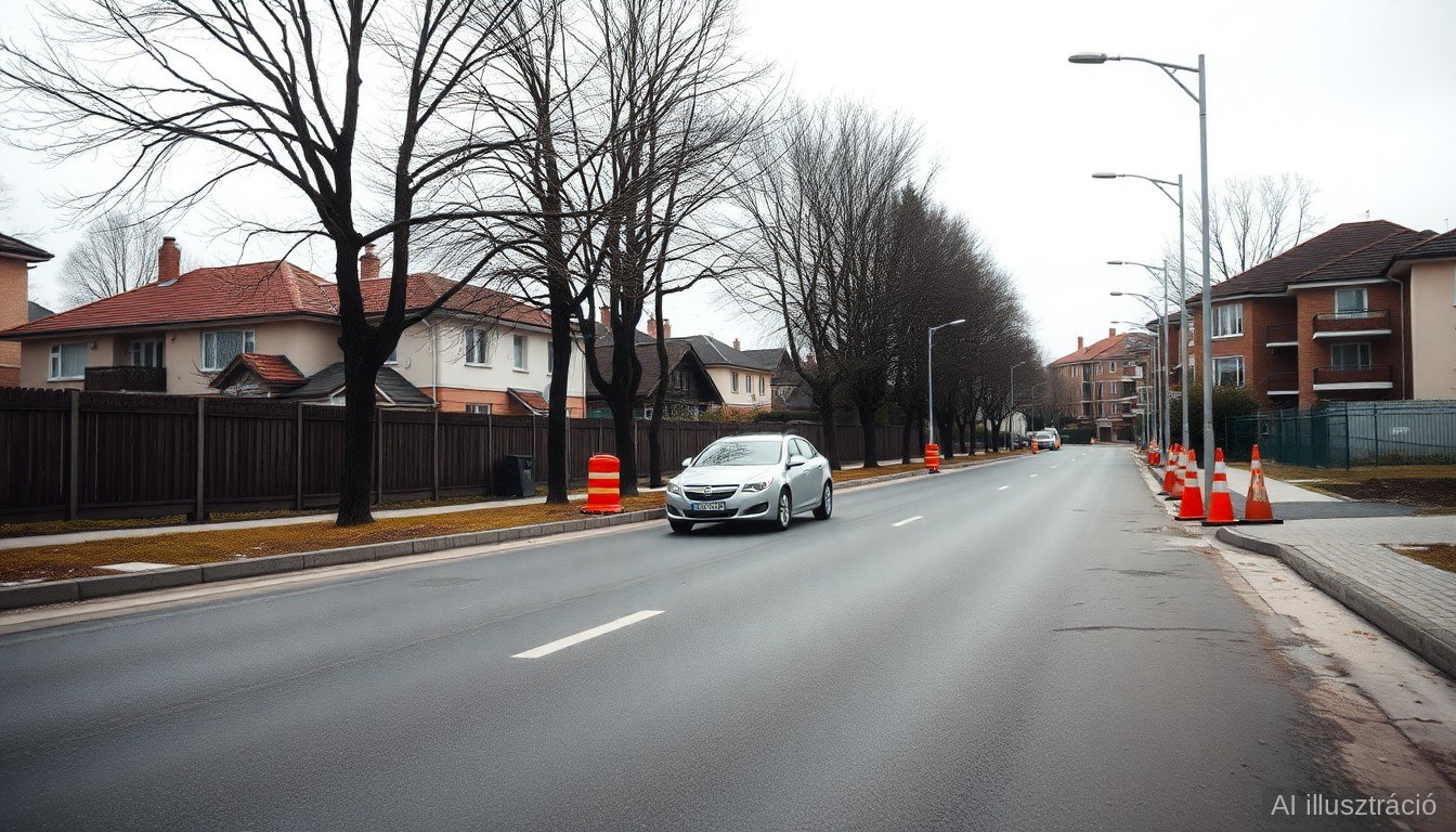 Negyedére csökken az autóforgalom a Mester utcában – elkezdődött a teljes átalakítás